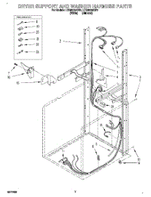 05 - Dryer Support And Washer Harness parts for Whirlpool Washer Dryer Combo LTG6234AW2 from AppliancePartsPros.com