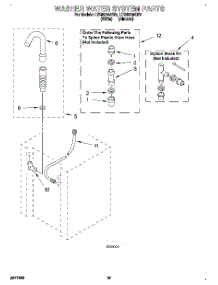 13 - Washer Water System parts for Whirlpool Washer Dryer Combo LTG6234AW2 from AppliancePartsPros.com