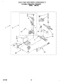 15 - 3401795 Burner Assembly parts for Whirlpool Washer Dryer Combo LTG6234AW2 from AppliancePartsPros.com