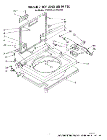 07 - Washer Top And Lid parts for Whirlpool Washer Dryer Combo JV020080 from AppliancePartsPros.com
