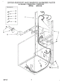 05 - Dryer Support And Washer Harness parts for Whirlpool Washer Dryer Combo LTG6234AN0 from AppliancePartsPros.com
