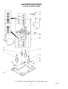 10 - Machine Base parts for Whirlpool Washer Dryer Combo JV020080 from AppliancePartsPros.com