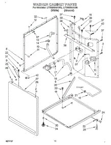 07 - Washer Cabinet parts for Whirlpool Washer Dryer Combo LTG6234AN0 from AppliancePartsPros.com