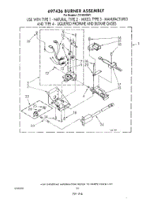 17 - 697436 Burner parts for Whirlpool Washer Dryer Combo LT5100XSW1 from AppliancePartsPros.com