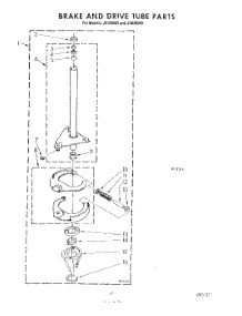 14 - Brake And Drive Tube parts for Whirlpool Washer Dryer Combo JV020080 from AppliancePartsPros.com