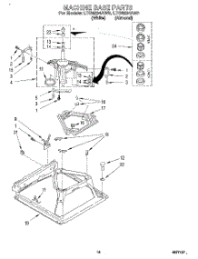 09 - Machine Base parts for Whirlpool Washer Dryer Combo LTG6234AN0 from AppliancePartsPros.com