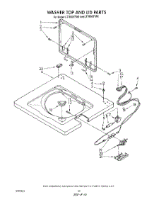 07 - Washer Top And Lid parts for Whirlpool Washer Dryer Combo LT7004XTW0 from AppliancePartsPros.com