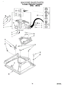 09 - Machine Base parts for Whirlpool Washer Dryer Combo LTG6234AN2 from AppliancePartsPros.com