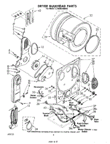 06 - Dryer Bulkhead parts for Whirlpool Washer Dryer Combo LT4905XMW0 from AppliancePartsPros.com