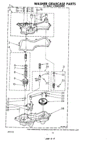 13 - Washer Gearcase parts for Whirlpool Washer Dryer Combo LT4905XMW0 from AppliancePartsPros.com