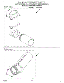 14 - Sales Accessory parts for Whirlpool Washer Dryer Combo LTE5243BN0 from AppliancePartsPros.com