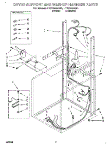 05 - Dryer Support And Washer Harness parts for Whirlpool Washer Dryer Combo LTE7245AN0 from AppliancePartsPros.com