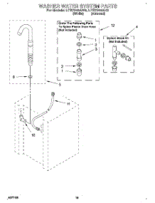 13 - Washer Water System parts for Whirlpool Washer Dryer Combo LTE7245AN0 from AppliancePartsPros.com