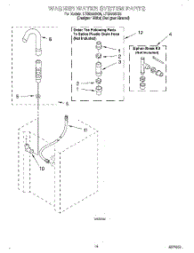 11 - Washer Water System parts for Whirlpool Washer Dryer Combo LTE5243DZ0 from AppliancePartsPros.com
