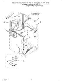 05 - Dryer Support And Washer parts for Whirlpool Washer Dryer Combo LTE5243DQ1 from AppliancePartsPros.com