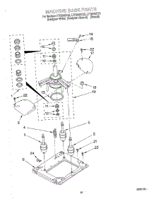 09 - Machine Base parts for Whirlpool Washer Dryer Combo LTE5243DZ2 from AppliancePartsPros.com