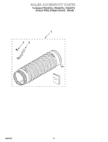 14 - Sales Accessory parts for Whirlpool Washer Dryer Combo LTE5243DZ2 from AppliancePartsPros.com