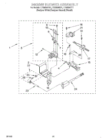 15 - 3402855 Burner parts for Whirlpool Washer Dryer Combo LTG6234DT1 from AppliancePartsPros.com