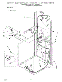 05 - Dryer Support And Washer Harness parts for Whirlpool Washer Dryer Combo LTE6234DZ1 from AppliancePartsPros.com