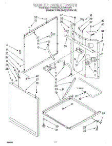 07 - Washer Cabinet parts for Whirlpool Washer Dryer Combo LTE6234DZ1 from AppliancePartsPros.com