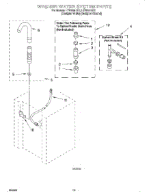 13 - Washer Water System parts for Whirlpool Washer Dryer Combo LTE6234DQ1 from AppliancePartsPros.com