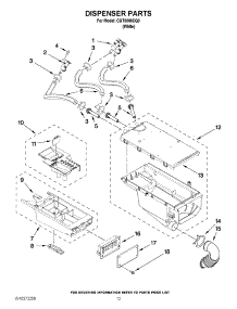 07 - Dispenser Parts parts for Whirlpool Washer Dryer Combo CGT8000XQ0 from AppliancePartsPros.com