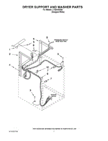 05 - Dryer Support And Washer Parts parts for Whirlpool Washer Dryer Combo LTG5243DQ9 from AppliancePartsPros.com