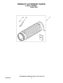 14 - Product Accessory Parts parts for Whirlpool Washer Dryer Combo LTG5243DQ9 from AppliancePartsPros.com
