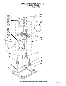 09 - Machine Base Parts parts for Whirlpool Washer Dryer Combo LTE5243DQA from AppliancePartsPros.com