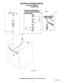 11 - Water System Parts parts for Whirlpool Washer Dryer Combo LTE5243DQA from AppliancePartsPros.com
