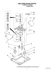 09 - Machine Base Parts parts for Whirlpool Washer Dryer Combo LTE5243DQ9 from AppliancePartsPros.com