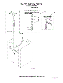 11 - Water System Parts parts for Whirlpool Washer Dryer Combo LTE5243DQ9 from AppliancePartsPros.com