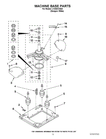 09 - Machine Base Parts parts for Whirlpool Washer Dryer Combo LTG5243DQA from AppliancePartsPros.com