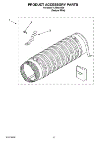 14 - Product Accessory Parts parts for Whirlpool Washer Dryer Combo YLTE5243DQ7 from AppliancePartsPros.com
