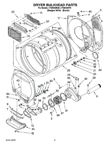 04 - Dryer Bulkhead Parts parts for Whirlpool Washer Dryer Combo LTG6234DT5 from AppliancePartsPros.com