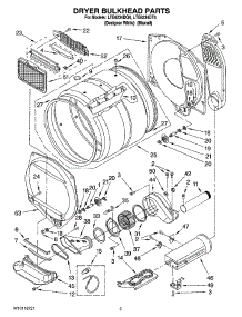 04 - Dryer Bulkhead Parts parts for Whirlpool Washer Dryer Combo LTE6234DQ6 from AppliancePartsPros.com
