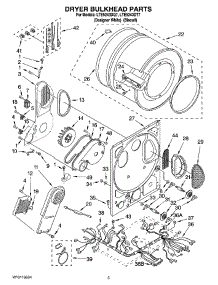 04 - Dryer Bulkhead Parts parts for Whirlpool Washer Dryer Combo LTE5243DT7 from AppliancePartsPros.com