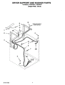 05 - Dryer Support And Washer Parts parts for Whirlpool Washer Dryer Combo LTG5243DQ7 from AppliancePartsPros.com