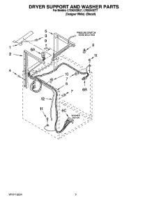 05 - Dryer Support And Washer Parts parts for Whirlpool Washer Dryer Combo LTE5243DQ7 from AppliancePartsPros.com