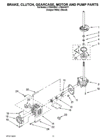 08 - Brake, Clutch, Gearcase, Motor And Pump Parts parts for Whirlpool Washer Dryer Combo LTE5243DQ7 from AppliancePartsPros.com