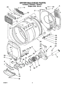 04 - Dryer Bulkhead Parts parts for Whirlpool Washer Dryer Combo LTG6234DT4 from AppliancePartsPros.com