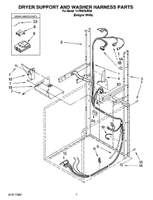 05 - Dryer Support And Washer Harness Parts parts for Whirlpool Washer Dryer Combo YLTE6234DQ6 from AppliancePartsPros.com