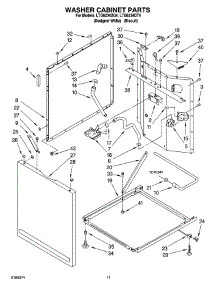 07 - Washer Cabinet Parts parts for Whirlpool Washer Dryer Combo LTG6234DQ4 from AppliancePartsPros.com
