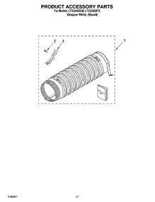 14 - Product Accessory Parts parts for Whirlpool Washer Dryer Combo LTG5243DT6 from AppliancePartsPros.com