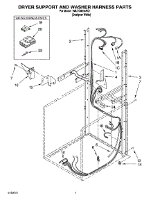 05 - Dryer Support And Washer Harness Parts parts for Whirlpool Washer Dryer Combo 7MLTG8234PQ1 from AppliancePartsPros.com
