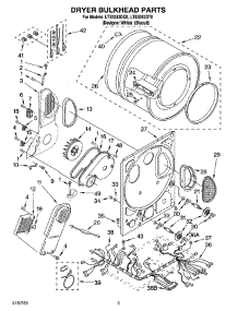 04 - Dryer Bulkhead Parts parts for Whirlpool Washer Dryer Combo LTE5243DQ5 from AppliancePartsPros.com