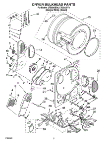 04 - Dryer Bulkhead Parts parts for Whirlpool Washer Dryer Combo LTE5243DT4 from AppliancePartsPros.com
