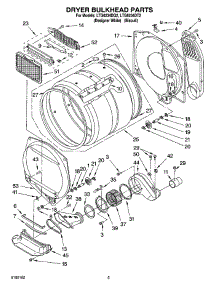 04 - Dryer Bulkhead Parts parts for Whirlpool Washer Dryer Combo LTG6234DT2 from AppliancePartsPros.com
