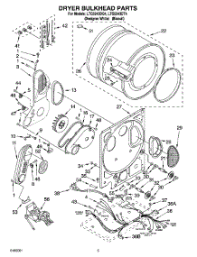 04 - Dryer Bulkhead Parts parts for Whirlpool Washer Dryer Combo LTG5243DQ4 from AppliancePartsPros.com