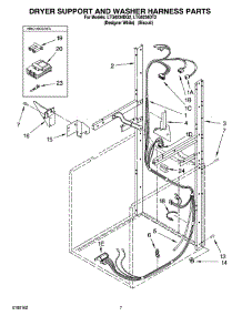 05 - Dryer Support And Washer Harness Parts parts for Whirlpool Washer Dryer Combo LTG6234DT2 from AppliancePartsPros.com